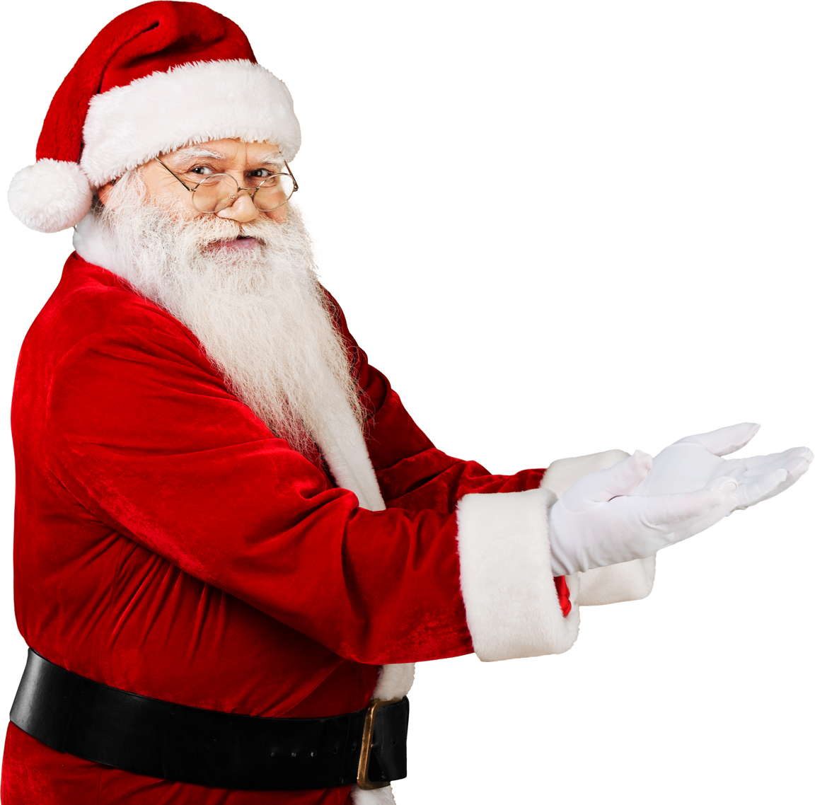 Portrait of Smiling Santa Claus 